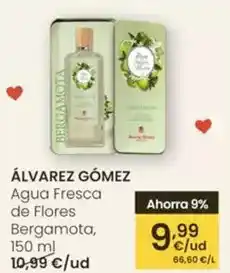 Eroski Álvarez gómez - agua fresca de flores bergamota oferta