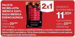 El Corte Inglés Paleta de bellota ibérica 100% raza ibérica oferta