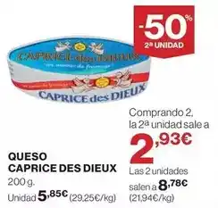 El Corte Inglés Caprice des dieux - queso oferta
