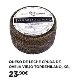 El Corte Inglés Covap - queso de leche cruda de oveja viejo oferta