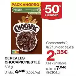 El Corte Inglés Nestlé - cereales chocapic oferta