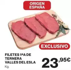 El Corte Inglés Origen - filetes 1aa de ternera valles del esla oferta