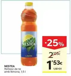 Caprabo Nestea - refresc de te amb llimona oferta