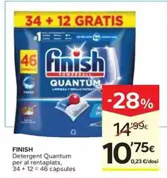 Caprabo Finish - detergent quantum per al rentaplats oferta