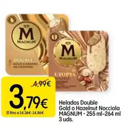 Dialprix MAGNUM Helados Double Gold o Hazelnut Nocciola oferta