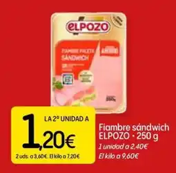 Dialprix ELPOZO Fiambre sandwich oferta