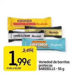 Dialprix BAREBELLS Variedad de barritas proteicas oferta