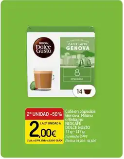 Dialprix NESCAFÉ Dolce gusto café en cápsulas genova, milano o bologna oferta