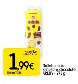 Dialprix ARLUY Galleta minis Simpsons chocolate oferta