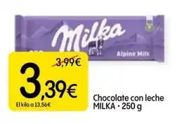 Dialprix MILKA Chocolate con leche oferta