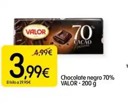 Dialprix VALOR Chocolate negro 70% oferta