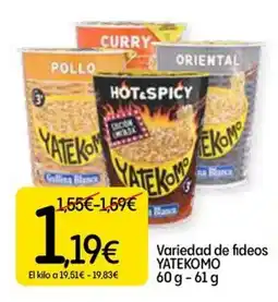 Dialprix YATEKOMO Variedad de fideos oferta