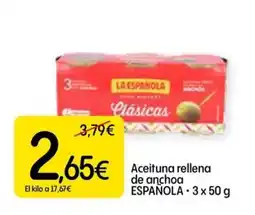 Dialprix ESPAÑOLA Aceituna rellena de anchoa oferta