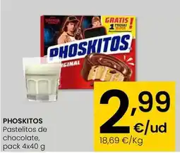 Eroski Phoskitos - pastelitos de chocolate oferta