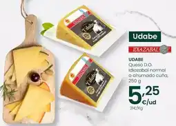 Eroski Udabe - queso d.o. idiazabal normal o ahumado cuña oferta