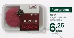 Eroski Goñi - burger meat de potro oferta