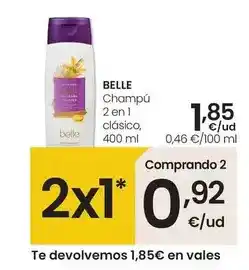 Eroski Belle - champu 2 en 1 clásico oferta