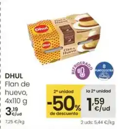 Eroski Dhul - flan de huevo oferta