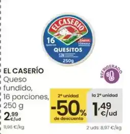 Eroski El caserío - queso fundido oferta