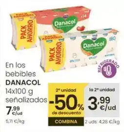 Eroski Danone - en los bebibles danacol senalizados oferta