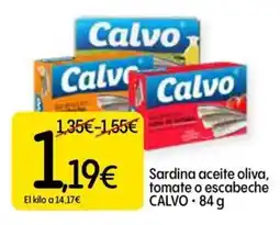 Dialprix CALVO Sardina aceite oliva, tomate o escabeche oferta