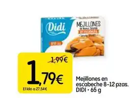 Dialprix DIDI Mejillones en escabeche 8-12 pzas oferta
