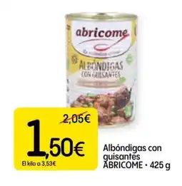 Dialprix ABRICOME Albóndigas con guisantes oferta