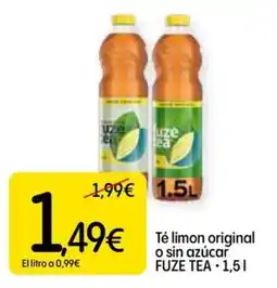 Dialprix FUZE TEA Té limon original o sin azúcar oferta
