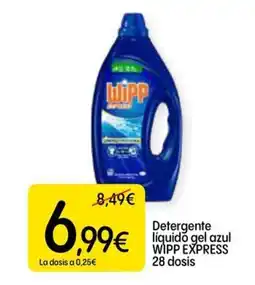 Dialprix WIPP EXPRESS Detergente líquido gel azul oferta