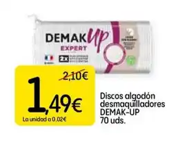 Dialprix DEMAK-UP Discos algodón desmaquilladores oferta