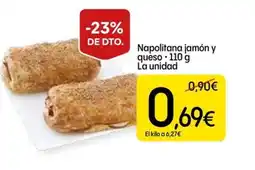 Dialprix Napolitana jamón y queso oferta