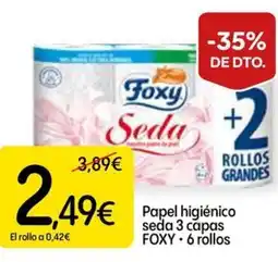 Dialprix FOXY Papel higiénico seda 3 capas oferta