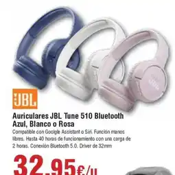 FROIZ JBL Auriculares Tune 510 Bluetooth Azul, Blanco o Rosa oferta