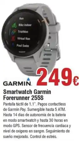 FROIZ GARMIN Smartwatch Garmin Forerunner 255S oferta