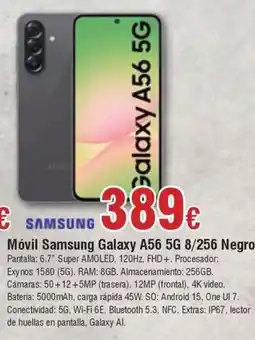 FROIZ SAMSUNG Móvil Galaxy A56 5G 8/256 Negro oferta