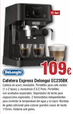 FROIZ DELONGHI Cafetera Express EC235BK oferta