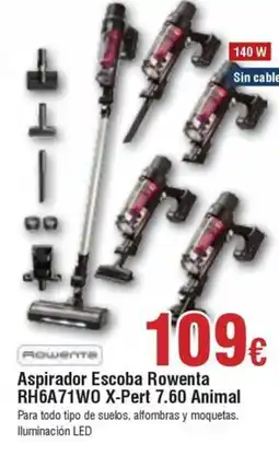 FROIZ ROWENTA Aspirador Escoba RH6A71WO X-Pert 7.60 Animal oferta