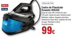 FROIZ ROWENTA Centro de Planchado VR8320 oferta