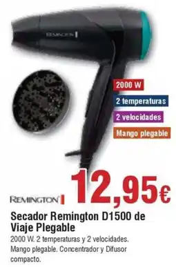 FROIZ REMINGTON Secador D1500 de Viaje Plegable oferta