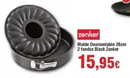 FROIZ ZENKER Molde Desmontable 28cm 2 fondos Black oferta