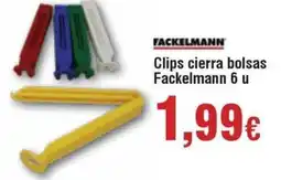 FROIZ FACKELMANN Clips cierra bolsas 6 u oferta