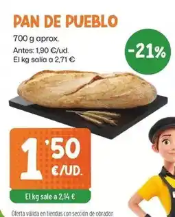 AhorraMas Pueblo - pan de pueblo oferta