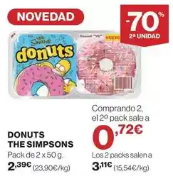 El Corte Inglés Simpsons - donuts oferta