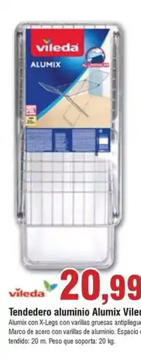 FROIZ VILEDA Tendedero aluminio Alumix oferta