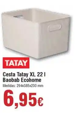 FROIZ TATAY Cesta XL Baobab Ecohome oferta