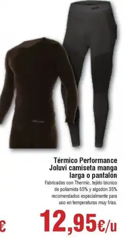 FROIZ JOLUVI Térmico Performance camiseta manga larga o pantalón oferta
