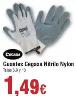 FROIZ CECASA Guantes Nitrilo Nylon oferta