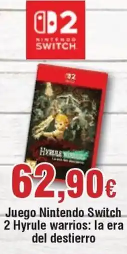 FROIZ Juego Nintendo Switch 2 Hyrule Warrios: la era del destierro oferta