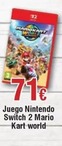 FROIZ Juego Nintendo Switch 2 Mario Kart world oferta
