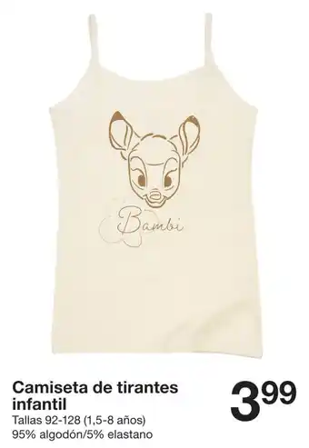 Zeeman Camiseta de tirantes infantil oferta